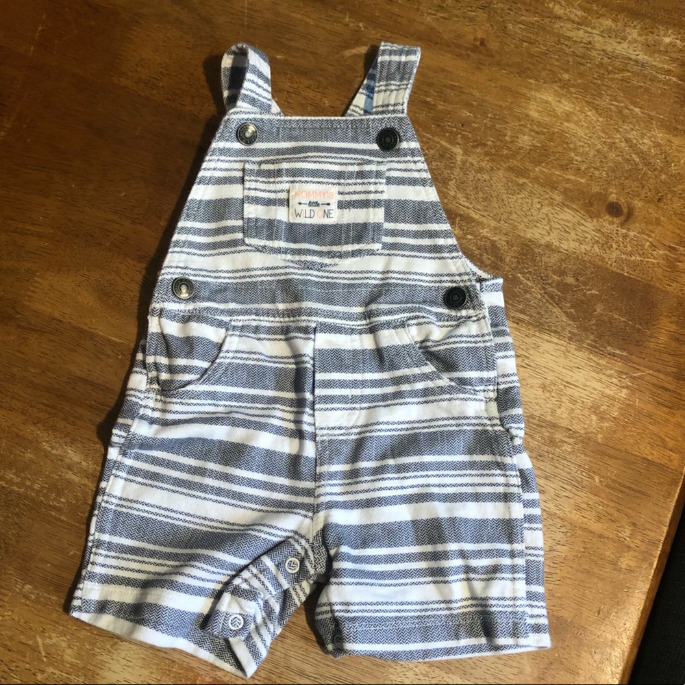 Boy 12 Month Mommy’s Wild One Overalls